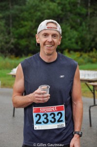 Dean Strowbridge smiles after competing the Hampton Five Miler last September. Photo: Gilles Gautreau